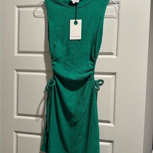 T.J.Maxx Emerald Ruched Mini Dress